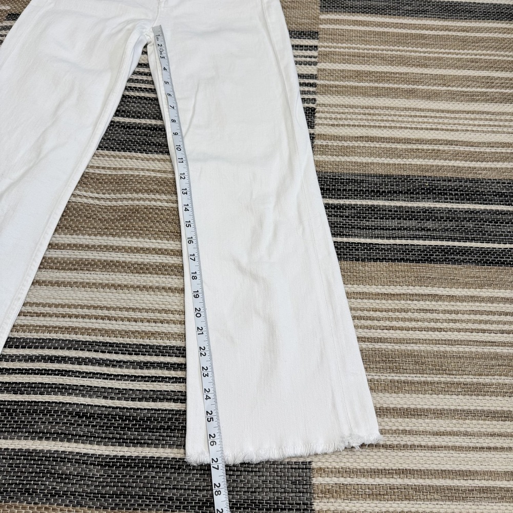 McGuire Jeans Women's‎ White Straight Leg Jeans Frayed Hem Denim Damn Fine Sz 26 - Picture 15 of 16